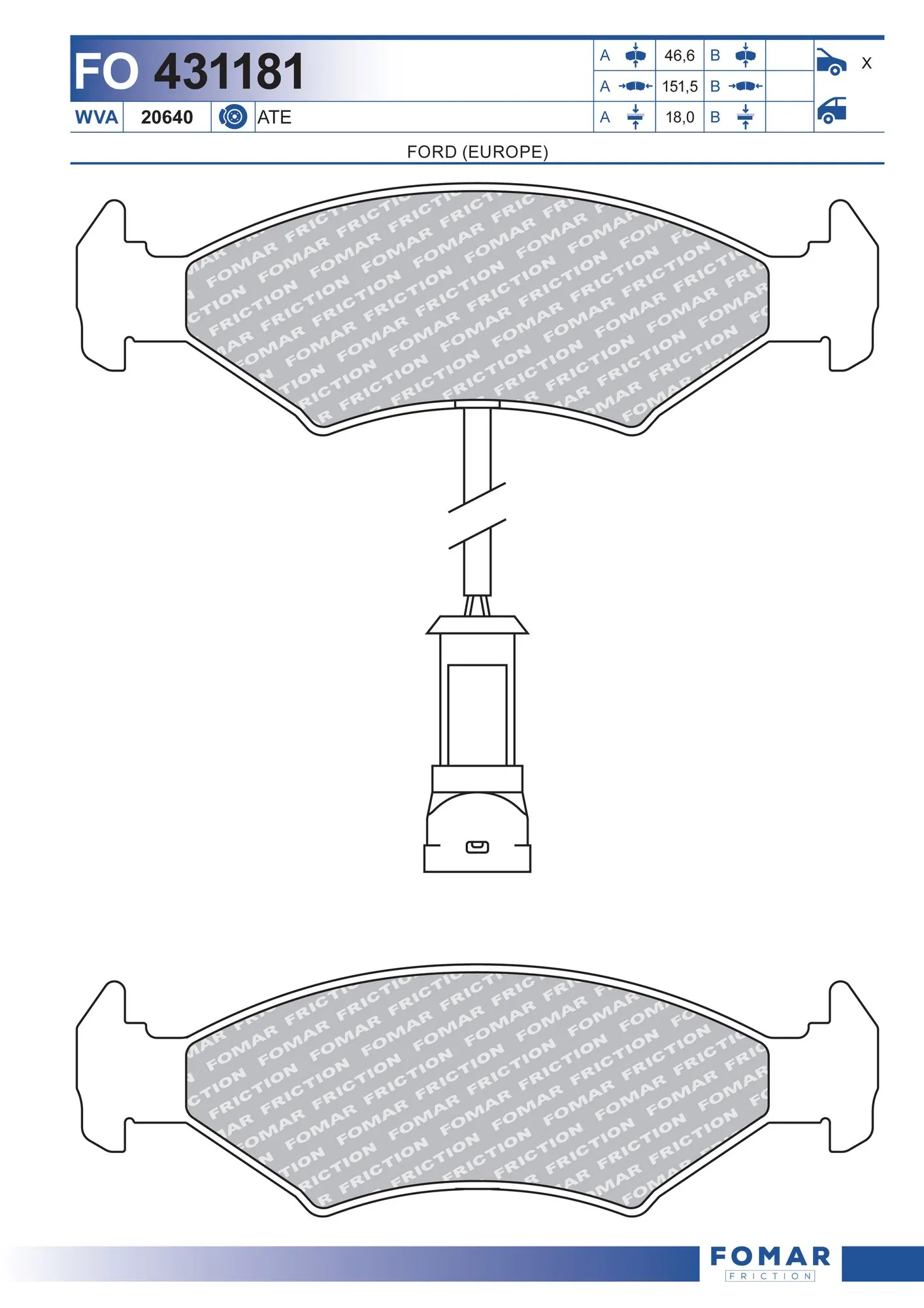 Brake Pad Set, disc brake